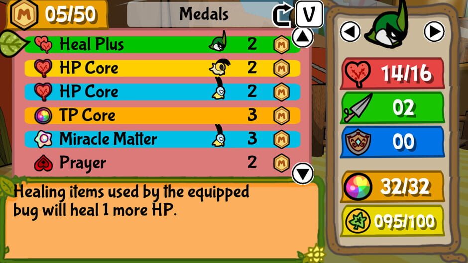 Capture de Bug Fables: The Everlasting Sapling