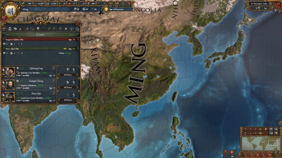 Capture d’Europa Universalis IV