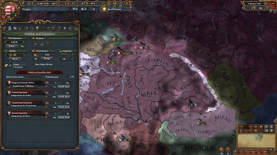 Capture d’Europa Universalis IV
