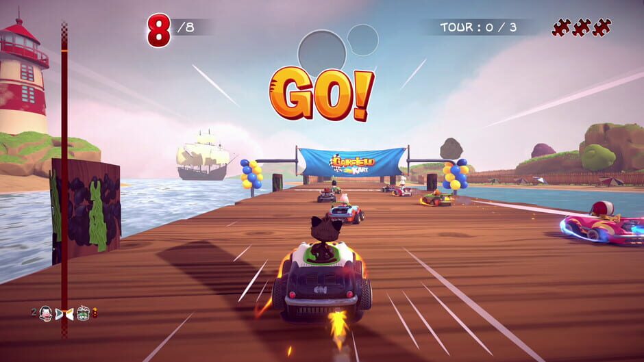 Capture de Garfield Kart: Furious Racing