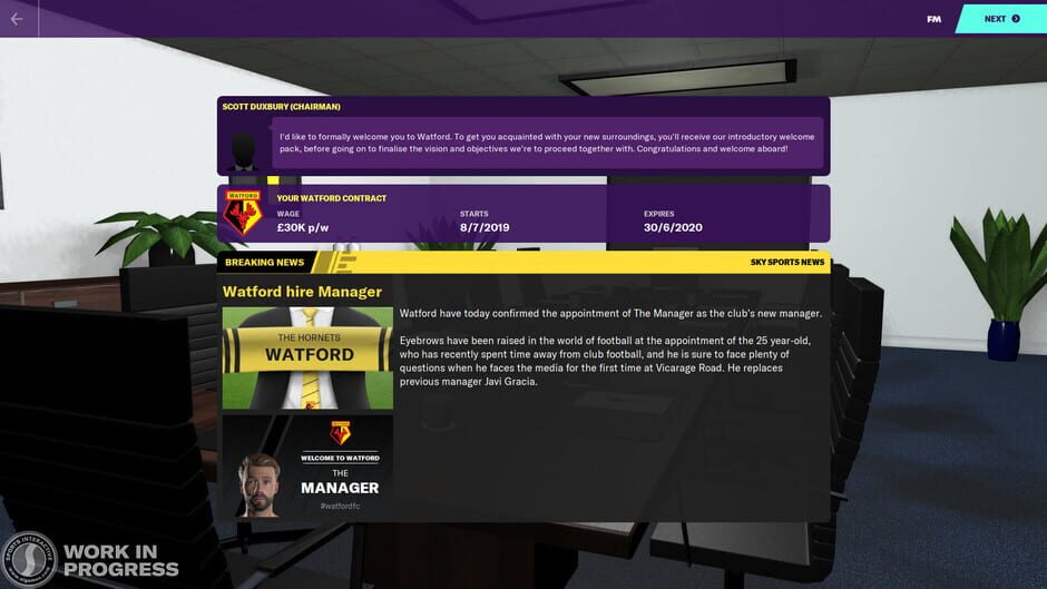 Capture de Football Manager 2020
