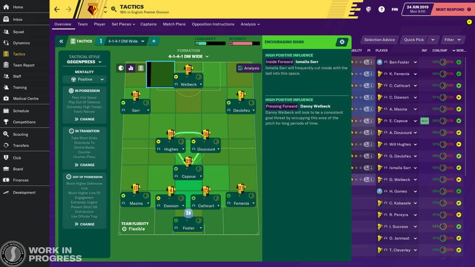 Capture de Football Manager 2020