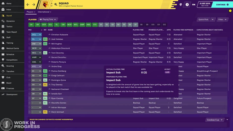 Capture de Football Manager 2020