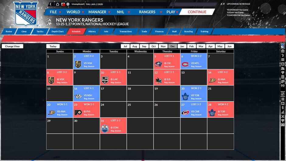 Capture de Franchise Hockey Manager 6