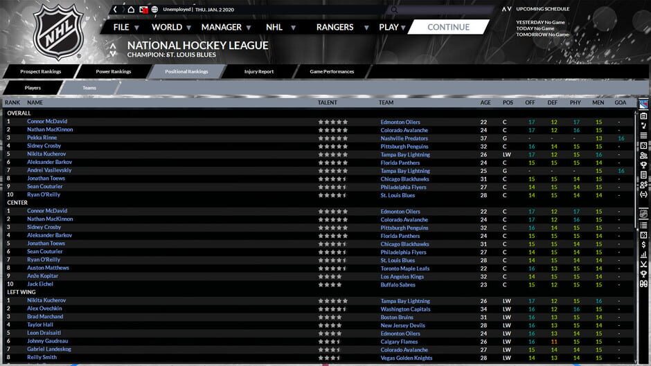 Capture de Franchise Hockey Manager 6