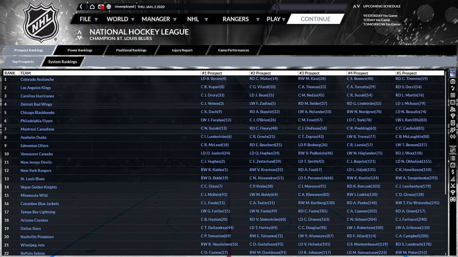 Capture de Franchise Hockey Manager 6
