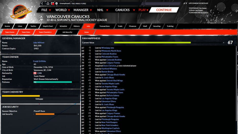 Capture de Franchise Hockey Manager 6
