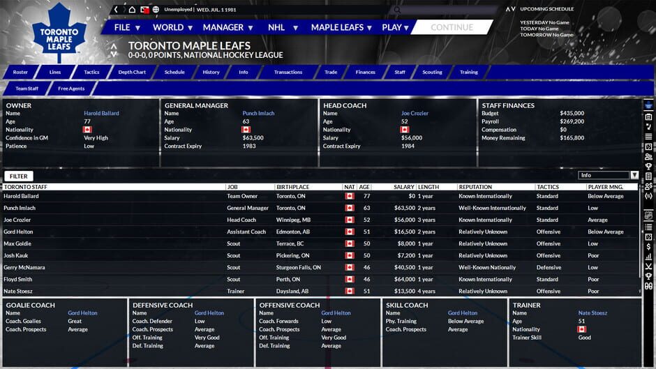 Capture de Franchise Hockey Manager 6