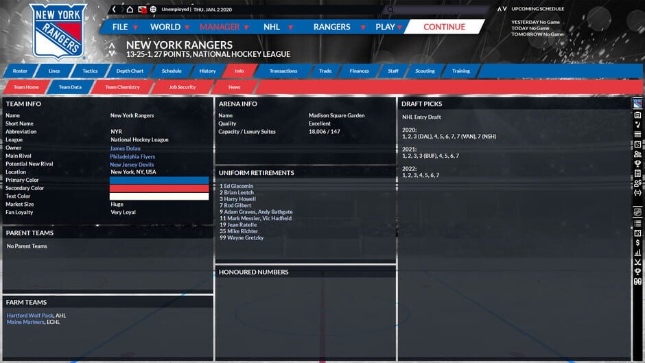 Capture de Franchise Hockey Manager 6