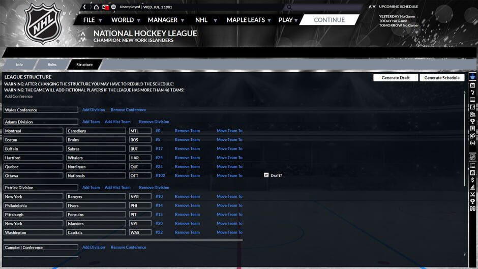 Capture de Franchise Hockey Manager 6