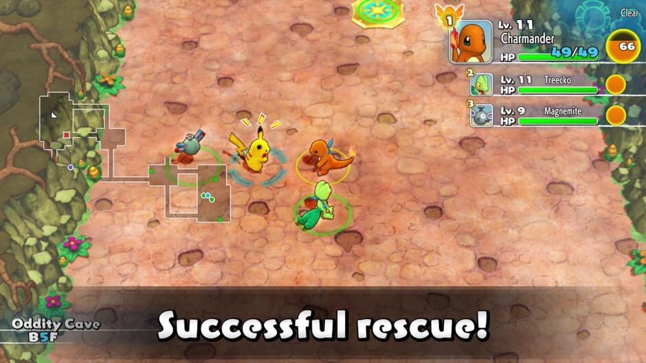 Capture de Pokémon Mystery Dungeon: Rescue Team DX