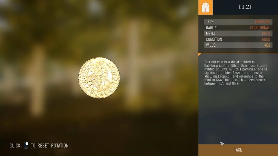 Capture de Treasure Hunter Simulator