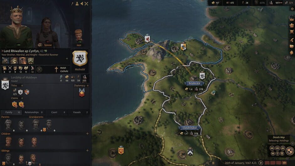 Capture de Crusader Kings III
