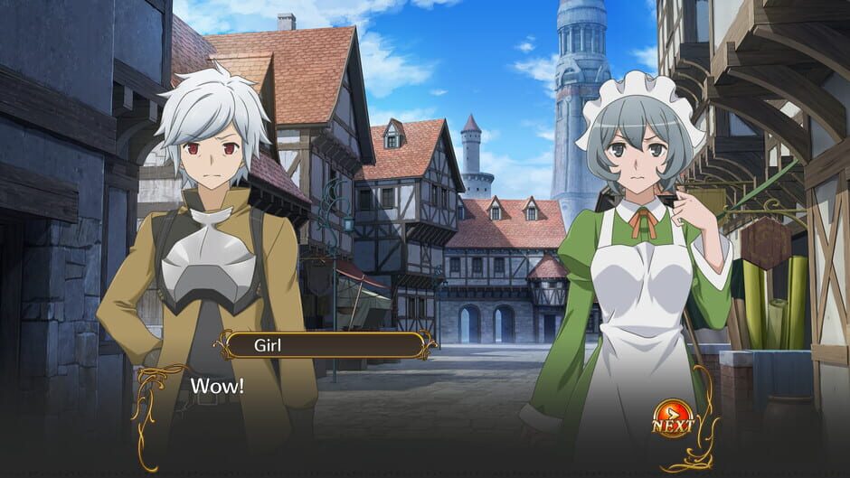 Capture d’Is It Wrong to Try to Pick Up Girls in a Dungeon? Infinite Combate