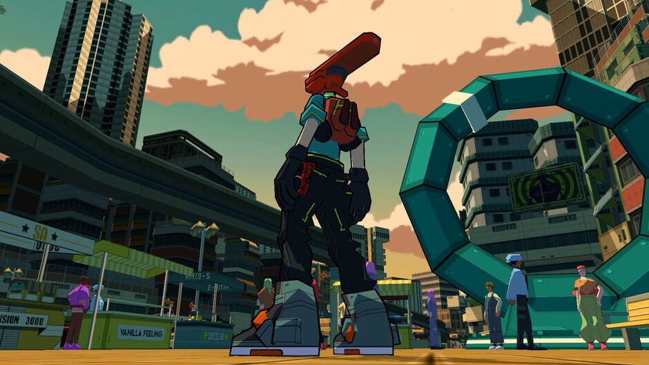 Capture de Bomb Rush Cyberfunk