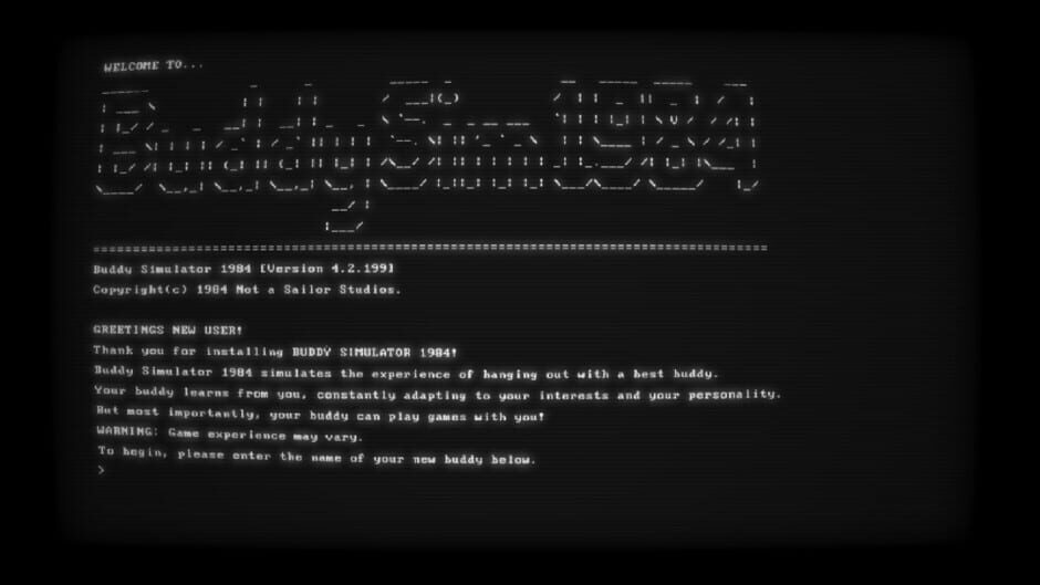 Capture de Buddy Simulator 1984