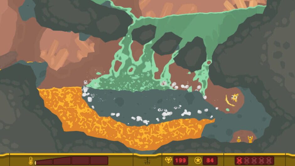 Capture de PixelJunk Shooter