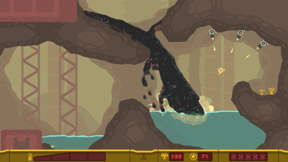 Capture de PixelJunk Shooter
