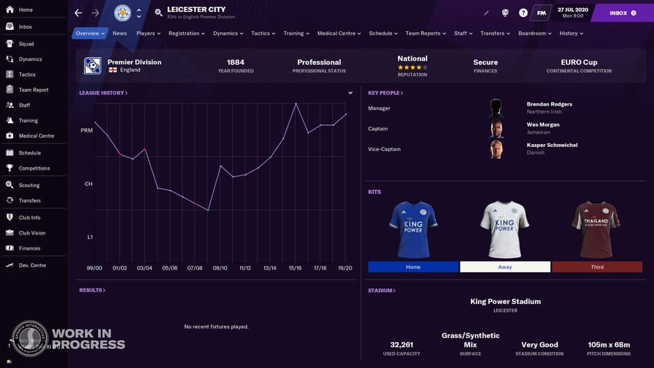 Capture de Football Manager 2021