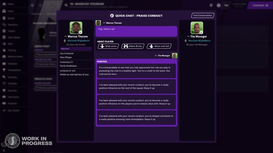 Capture de Football Manager 2021
