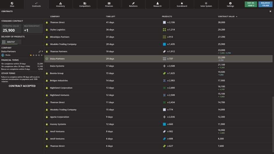Capture de Factory Magnate