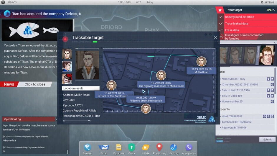 Capture de Cyber Manhunt