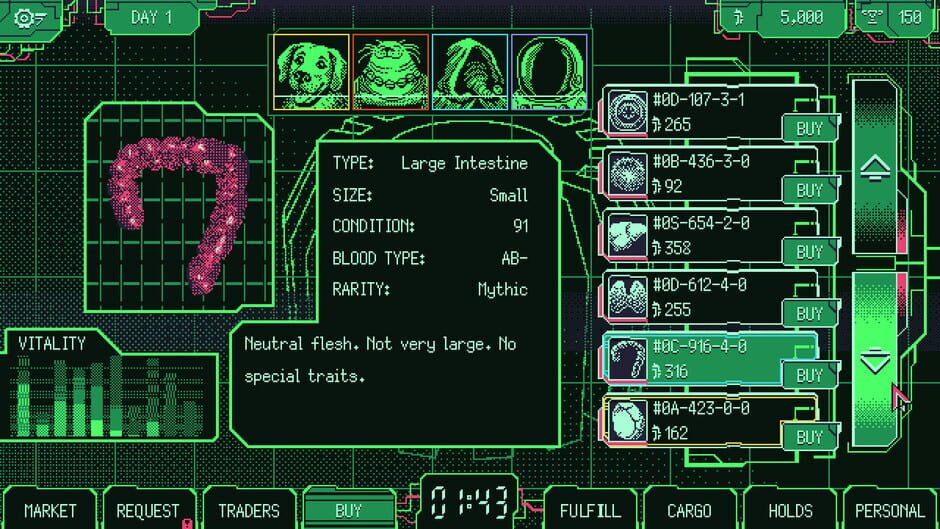 Capture de Space Warlord Organ Trading Simulator