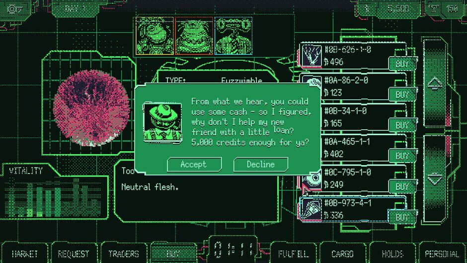 Capture de Space Warlord Organ Trading Simulator
