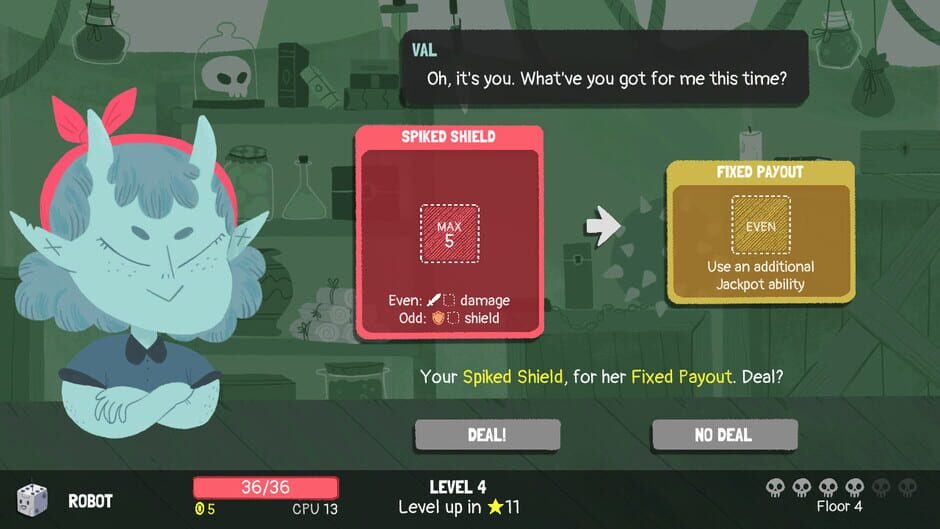 Capture de Dicey Dungeons