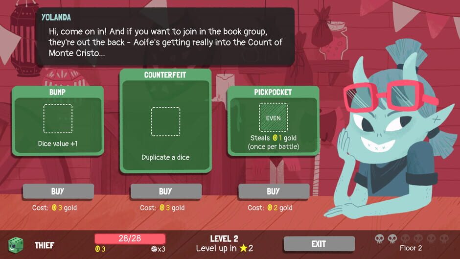 Capture de Dicey Dungeons