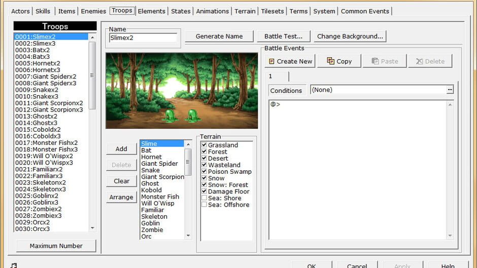 Capture de RPG Maker 2000