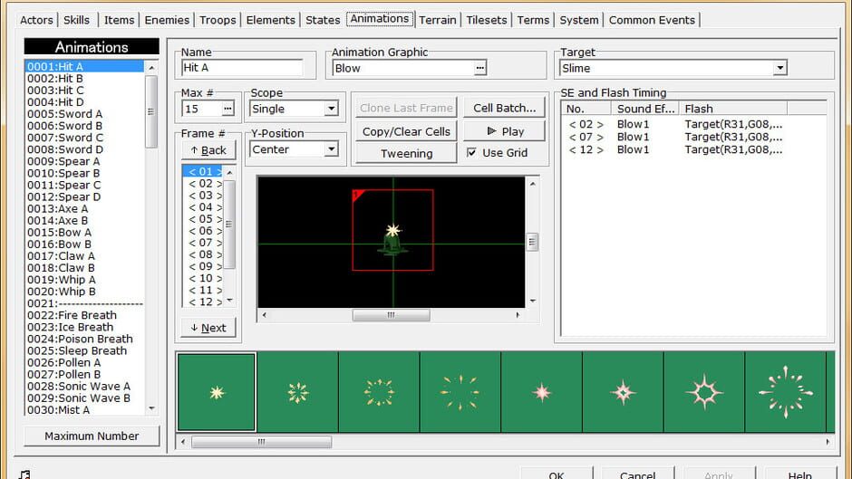 Capture de RPG Maker 2000