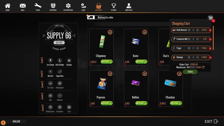 Capture de Gas Station Simulator
