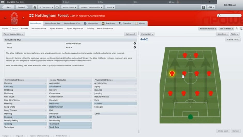 Capture de Football Manager 2011