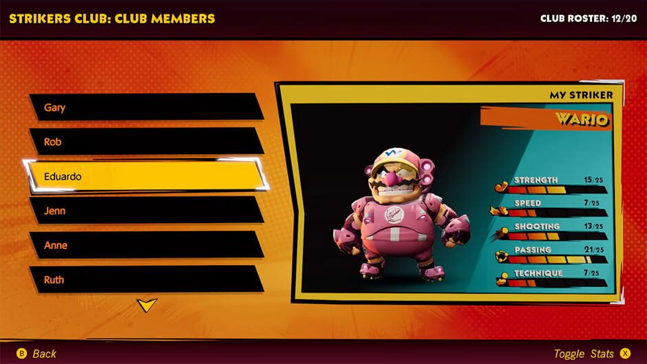 Capture de Mario Strikers: Battle League