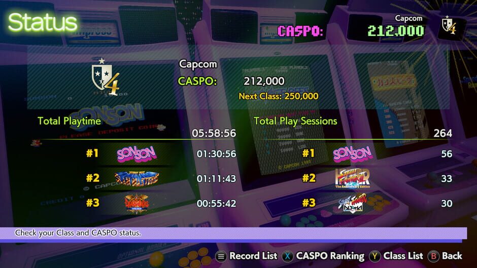 Capture de Capcom Arcade 2nd Stadium