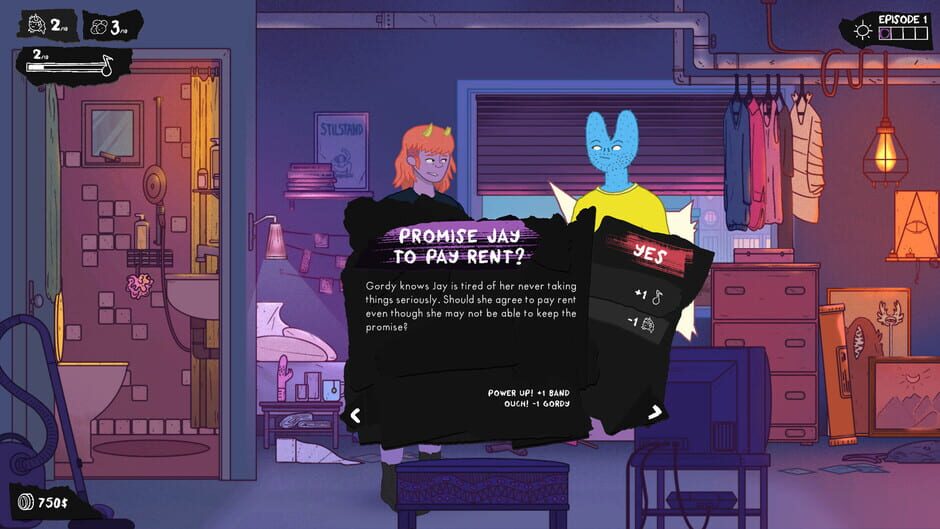 Capture de Dead Pets: A Punk Rock Slice of Life Sim