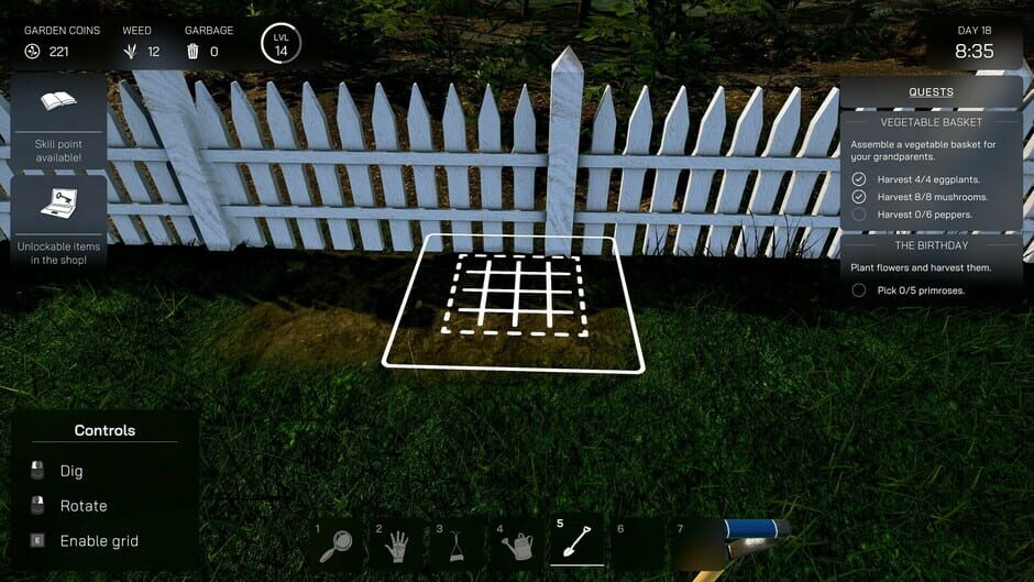 Capture de Garden Simulator