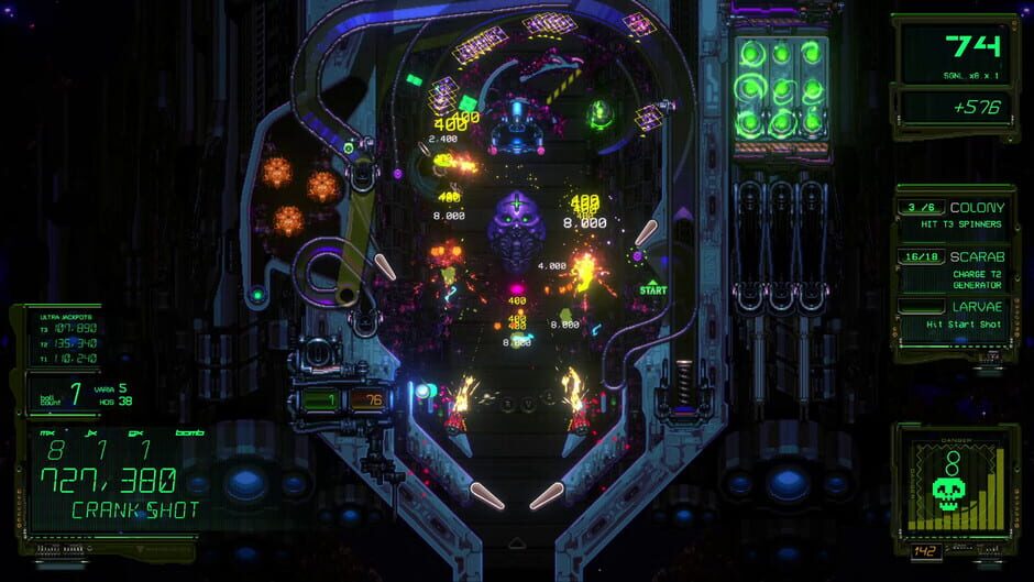 Capture de Xenotilt: Hostile Pinball Action