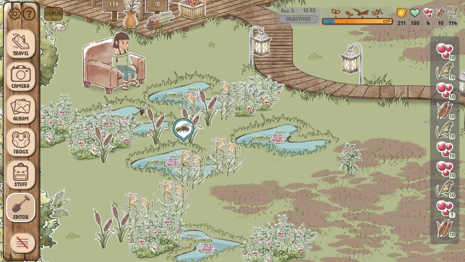 Capture de Kamaeru: A Frog Refuge