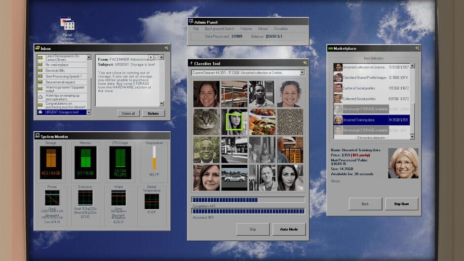Capture de Faceminer