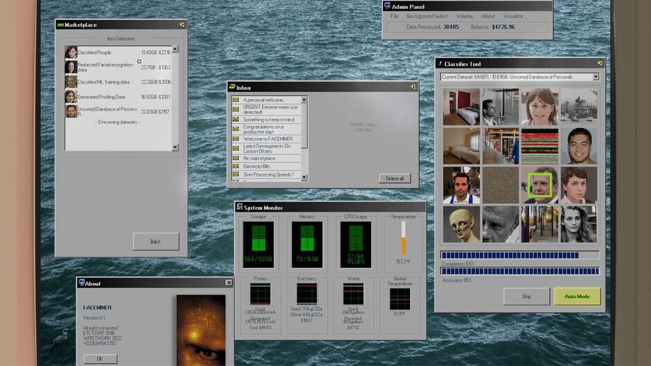 Capture de Faceminer