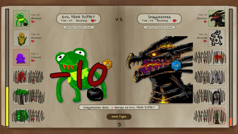 Capture de Doodle Dice Monsters