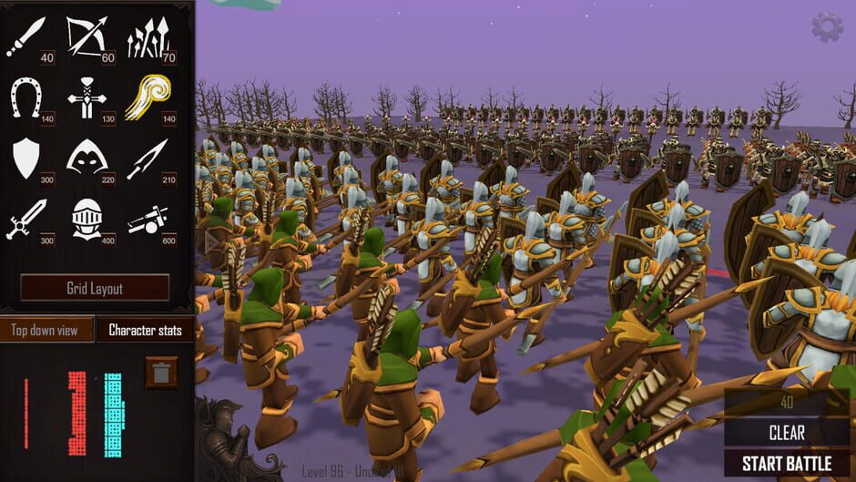 Capture de Warlords Battle Simulator