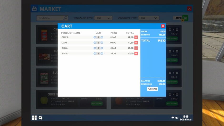 Capture de Supermarket Simulator