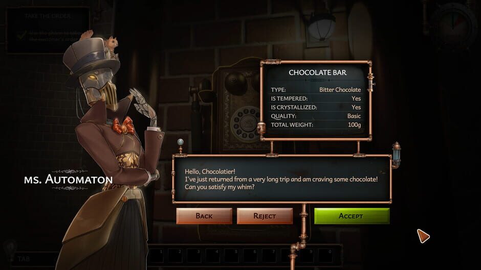 Capture de Chocolate Factory Simulator