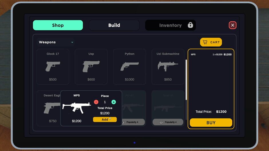 Capture de Shooting Range Simulator