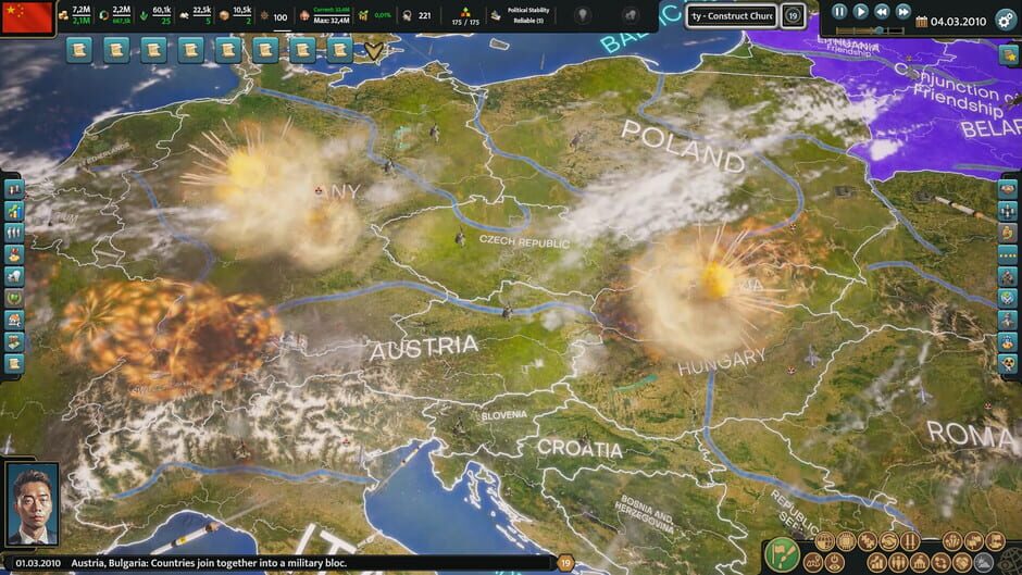 Capture de Realpolitiks 3: Earth and Beyond