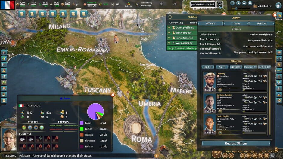 Capture de Realpolitiks 3: Earth and Beyond