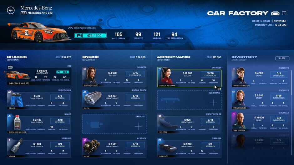 Capture de GT Manager